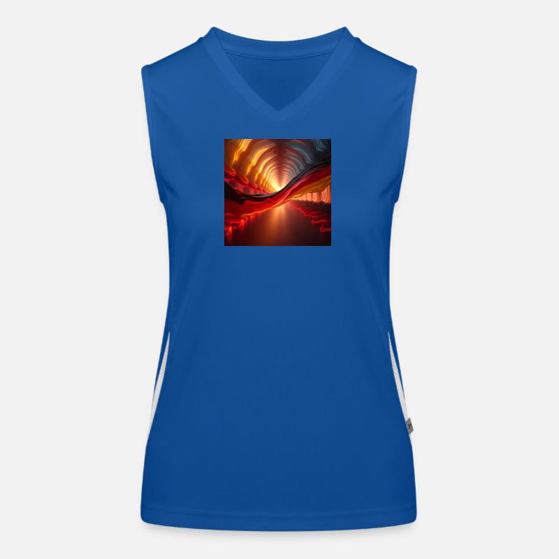 Flaggen Deutschland Funktionelles Kontrast-Tank Top für Frauen