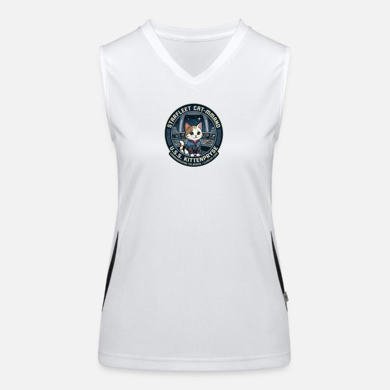 Kitty Captain Kittenpryse Women's Functional Contrast Tank Top