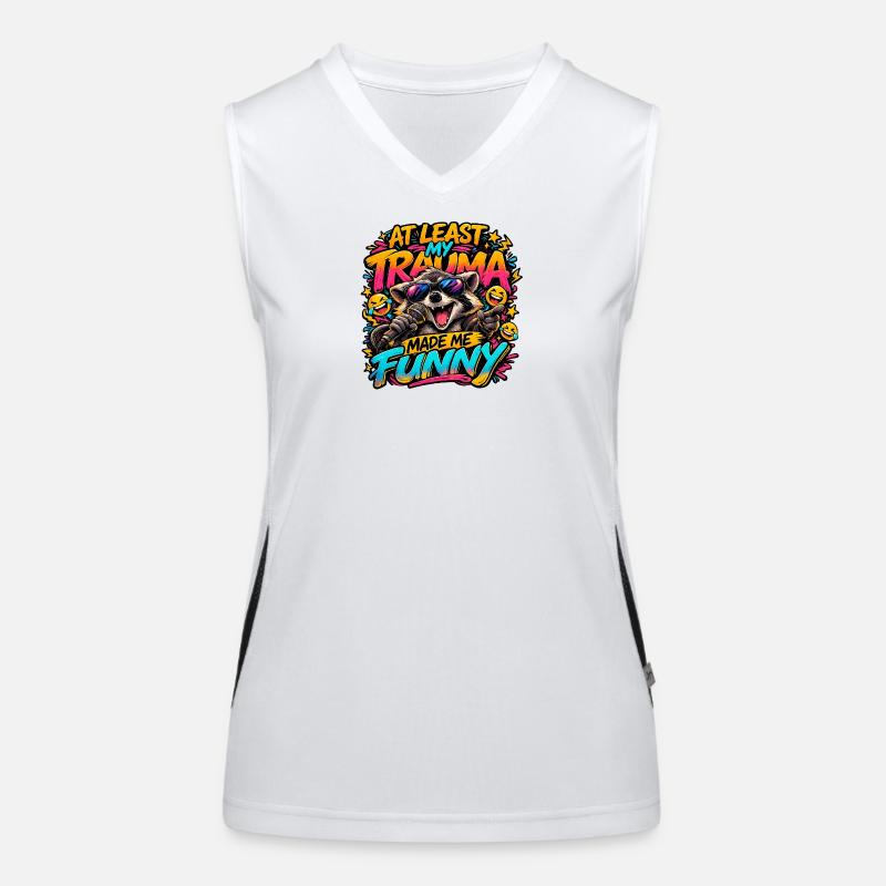 Trauma machte mich witzig Funktionelles Kontrast-Tank Top für Frauen