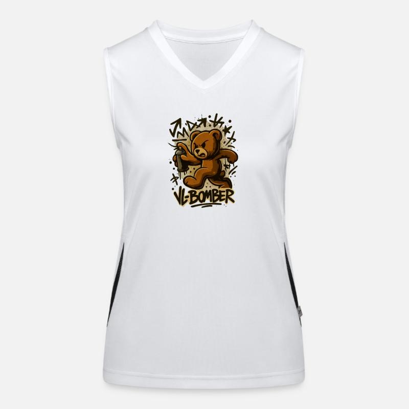 Graff Bomb Bär Funktionelles Kontrast-Tank Top für Frauen