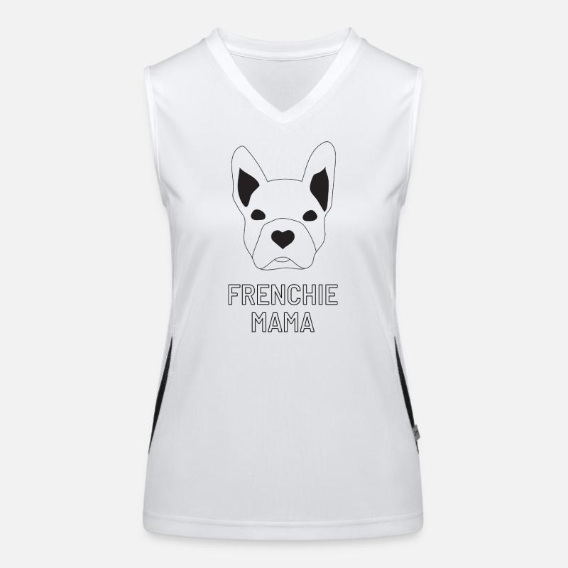 frenchie maman Débardeur respirant contrasté Femme