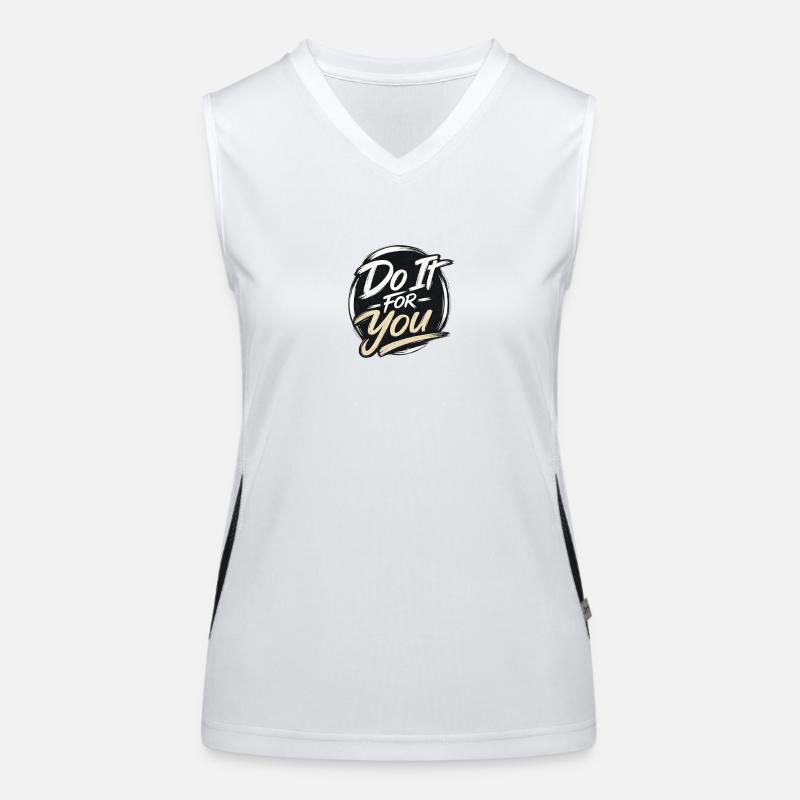 Tu es für dich Funktionelles Kontrast-Tank Top für Frauen