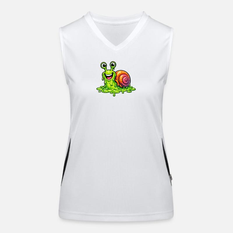 You make me slime Funktionelles Kontrast-Tank Top für Frauen