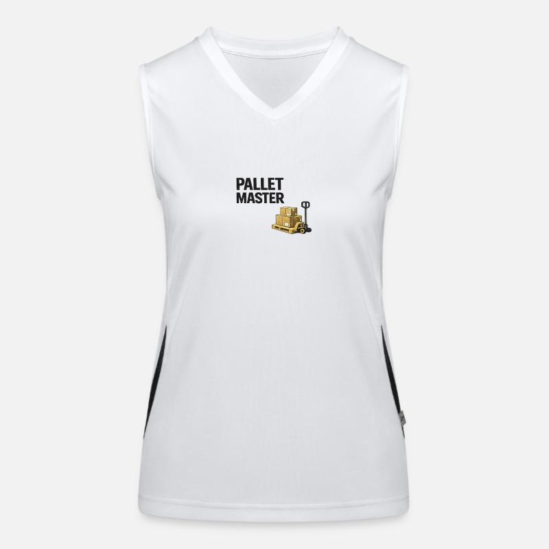 Pallet Master: Warehouse Lift Women's Functional Contrast Tank Top