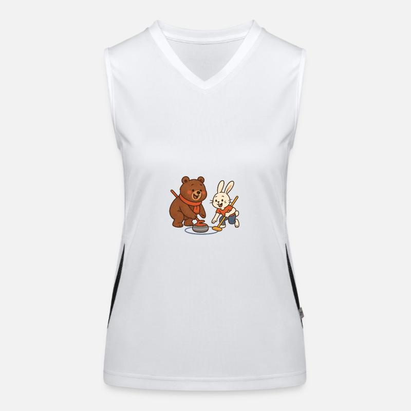 Curling Funktionelles Kontrast-Tank Top für Frauen