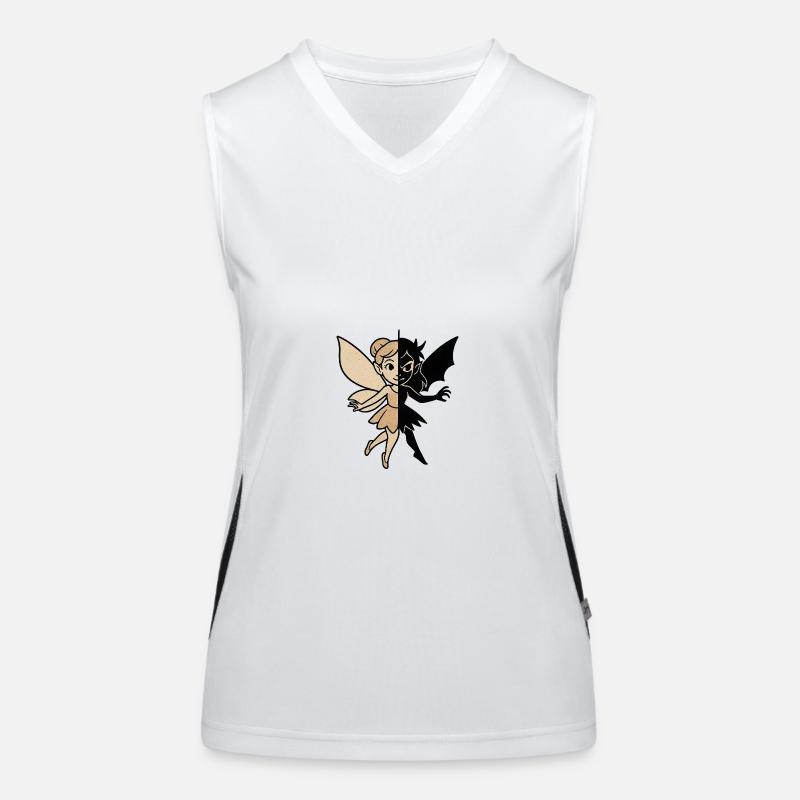 Good-Evil Fairy Women's Functional Contrast Tank Top