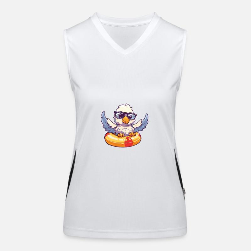 Adler Comic Cool Funktionelles Kontrast-Tank Top für Frauen