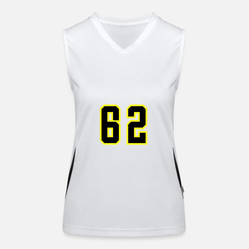 62 Number Jersey Women's Functional Contrast Tank Top