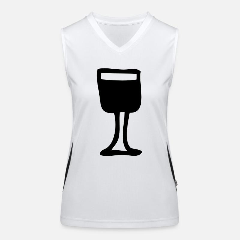 glas voll Funktionelles Kontrast-Tank Top für Frauen
