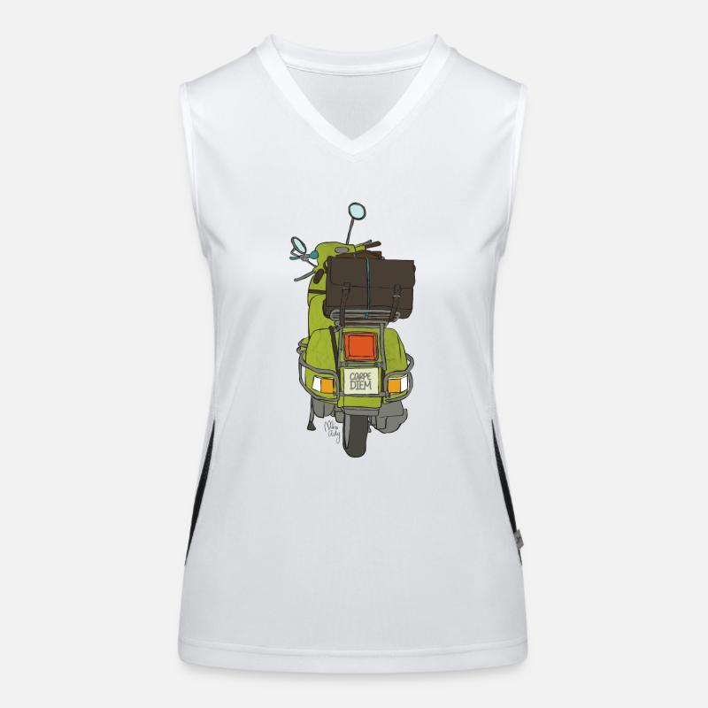 2 Räder Funktionelles Kontrast-Tank Top für Frauen