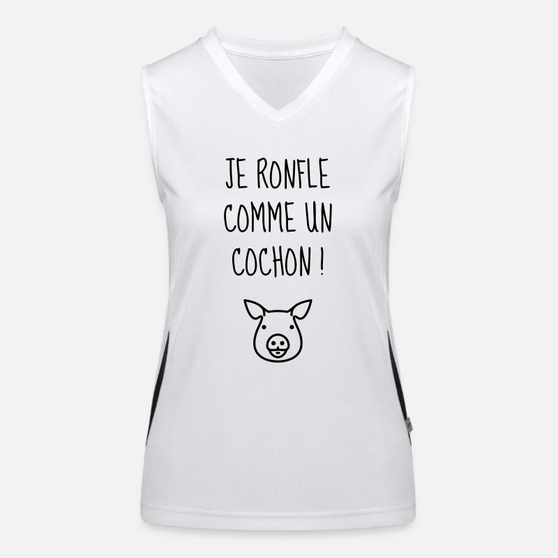 Ronfler / Ronfleur / Ronfleuse / Ronflement Débardeur respirant contrasté Femme