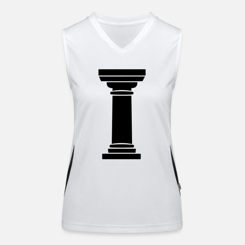 Greek Column Women's Functional Contrast Tank Top