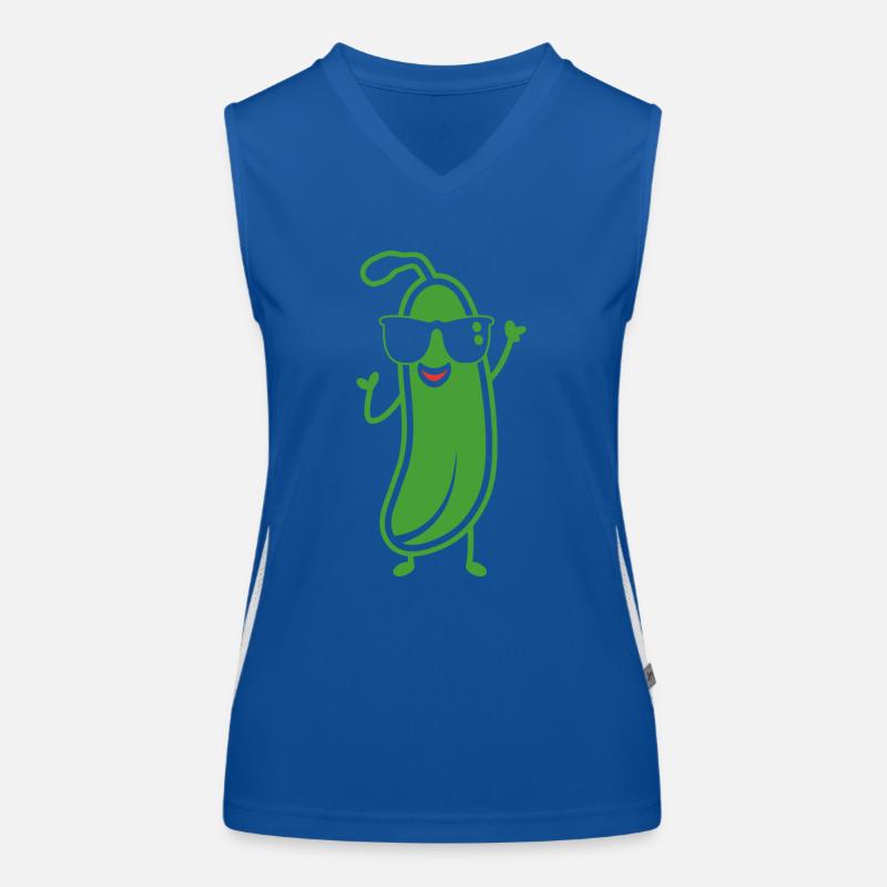 Courgette Débardeur respirant contrasté Femme