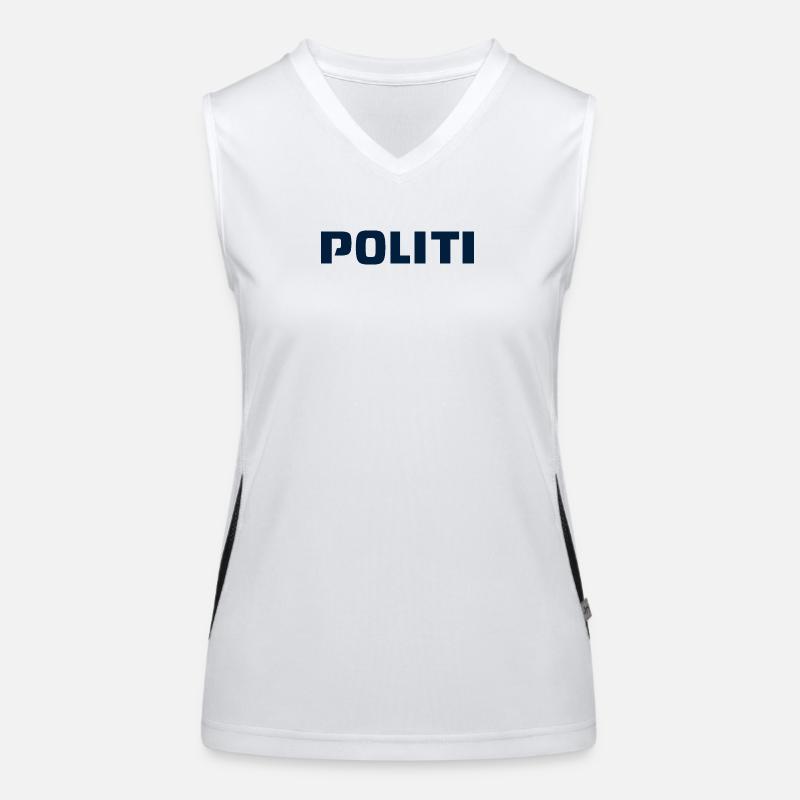 Polizei Funktionelles Kontrast-Tank Top für Frauen