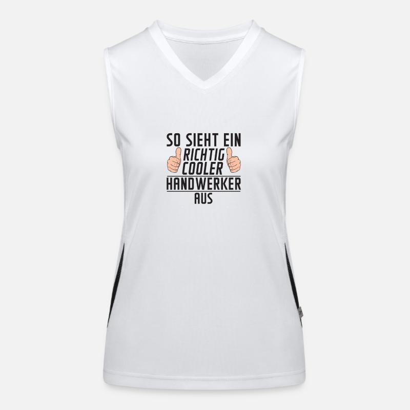 Handwerker | Spruch Humor | Handwerk | Definition Funktionelles Kontrast-Tank Top für Frauen