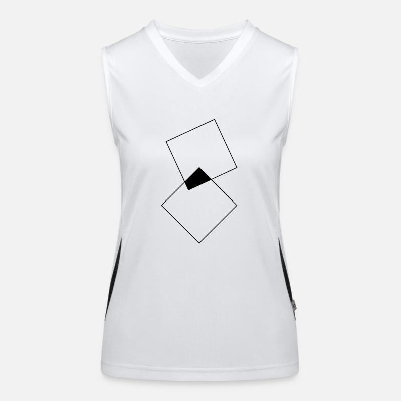 Schnittfläche Funktionelles Kontrast-Tank Top für Frauen