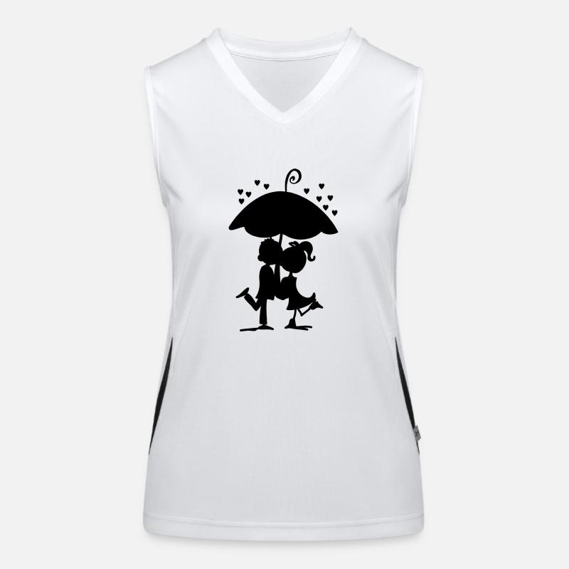 Couple Dancing Dear Lovers Cohesion Women's Functional Contrast Tank Top