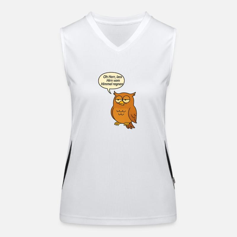Hirn vom Himmel Funktionelles Kontrast-Tank Top für Frauen