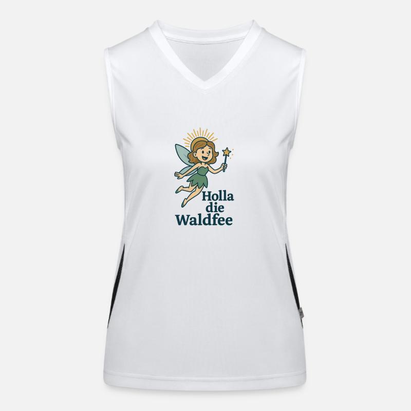 Holla die Waldfee Funktionelles Kontrast-Tank Top für Frauen