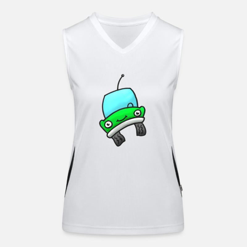 Car green Women's Functional Contrast Tank Top