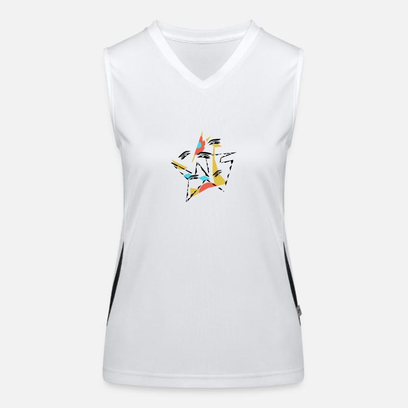 Abstract vision Women's Functional Contrast Tank Top