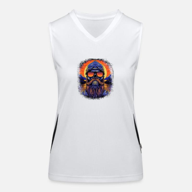 bearded dragon daddy bear beard humor coach beard Funktionelles Kontrast-Tank Top für Frauen