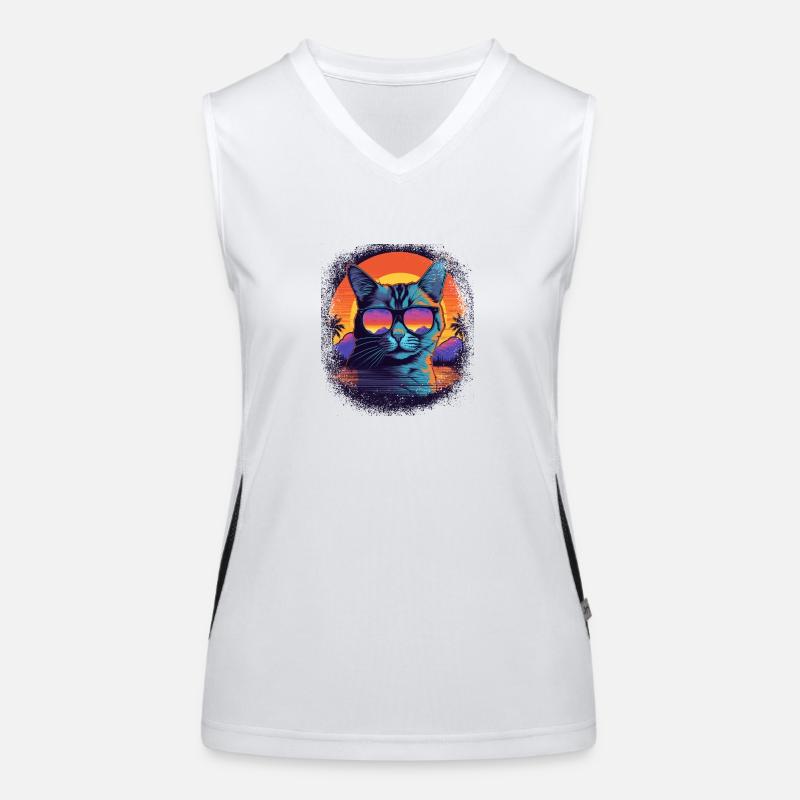 cool statement present idea sayings Funktionelles Kontrast-Tank Top für Frauen