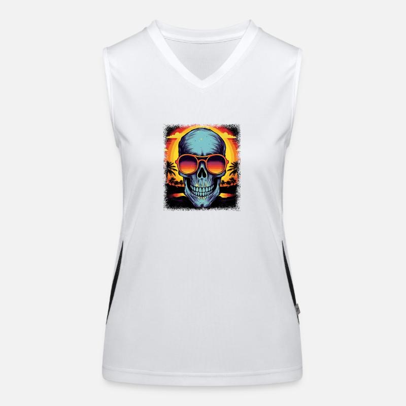 geek funny statement quote human skeleton Funktionelles Kontrast-Tank Top für Frauen