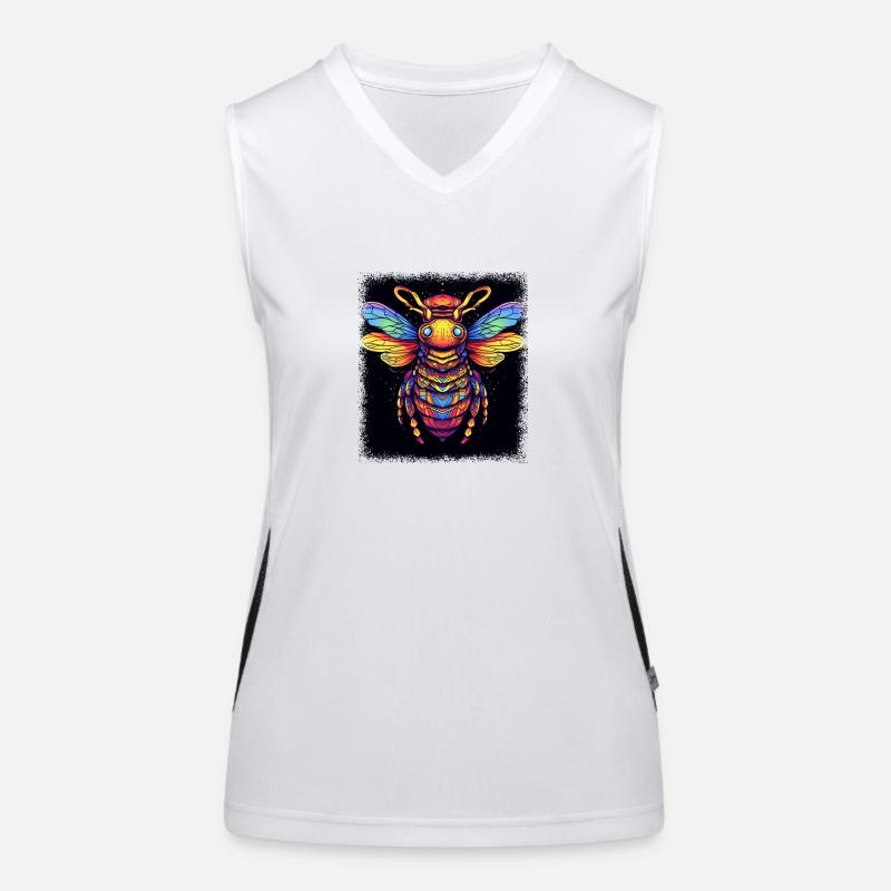bee whisperer birthday present idea save the bees Funktionelles Kontrast-Tank Top für Frauen