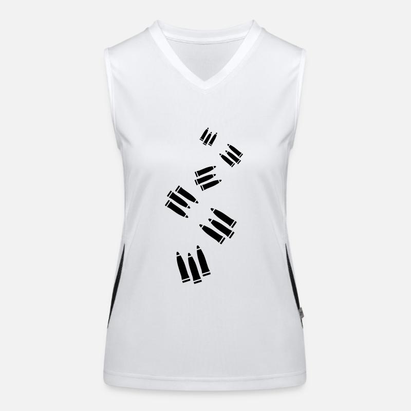 Patrone Icon symbol Funktionelles Kontrast-Tank Top für Frauen