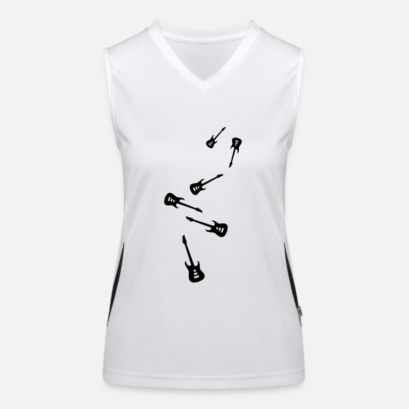 Gitarre Instrument Funktionelles Kontrast-Tank Top für Frauen