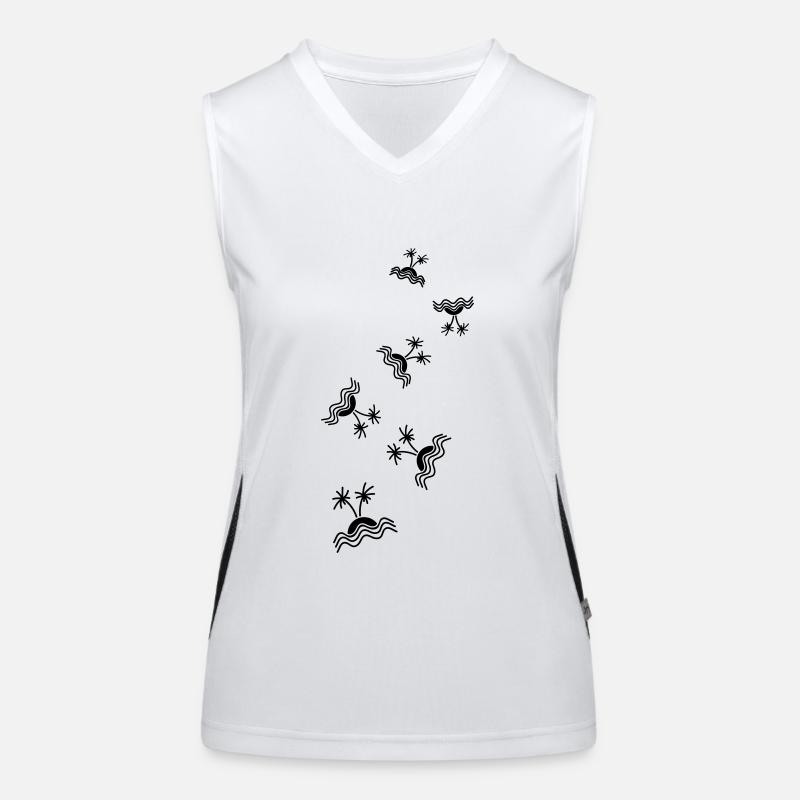 Palm Island Symbol Women's Functional Contrast Tank Top
