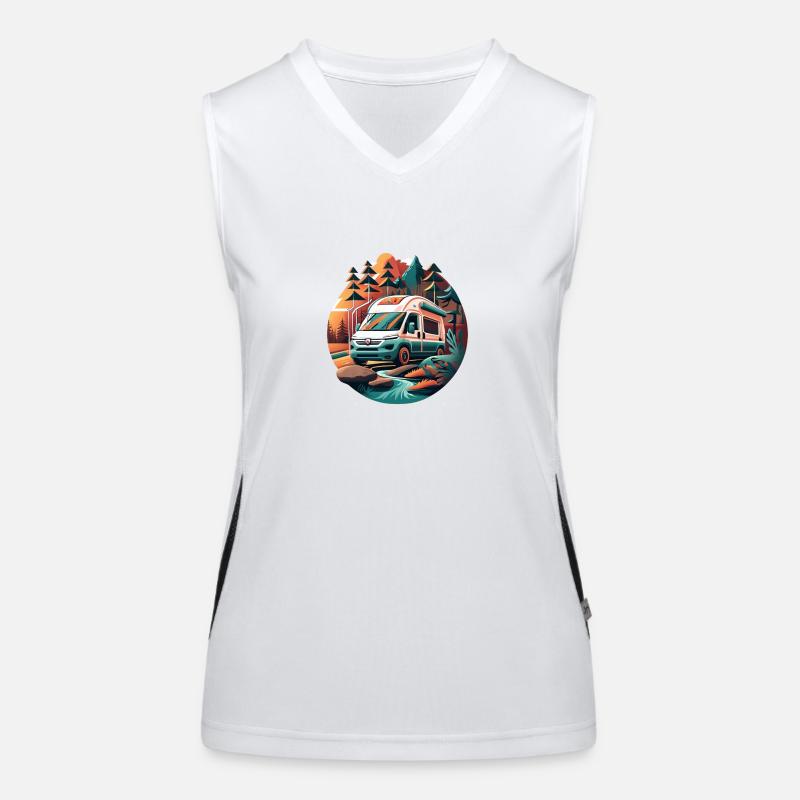 Wilderness Van-life Adventure Women's Functional Contrast Tank Top