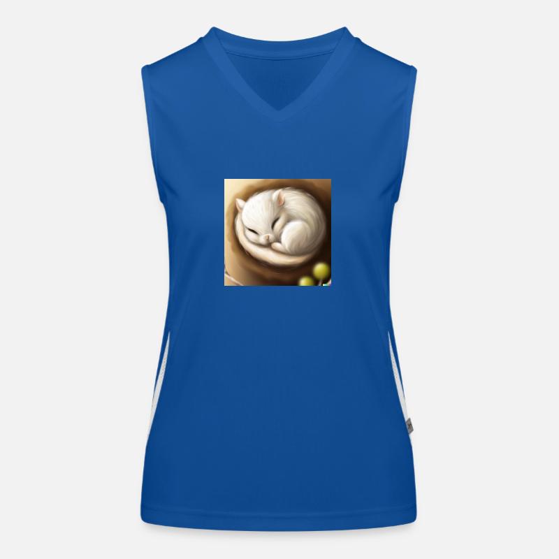 Fluffiges Tierchen Funktionelles Kontrast-Tank Top für Frauen