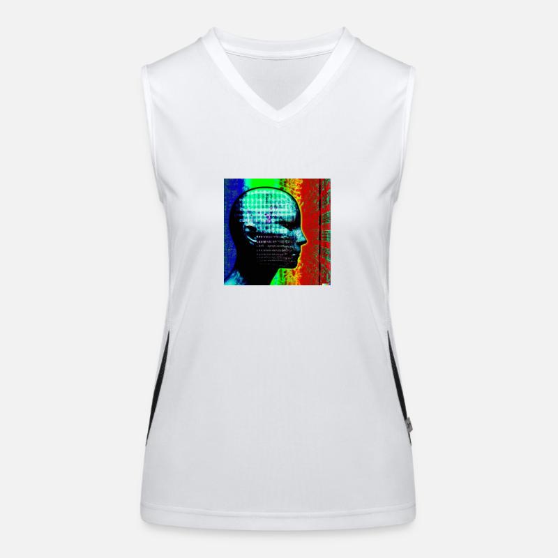 Künstliche Intelligenz Funktionelles Kontrast-Tank Top für Frauen