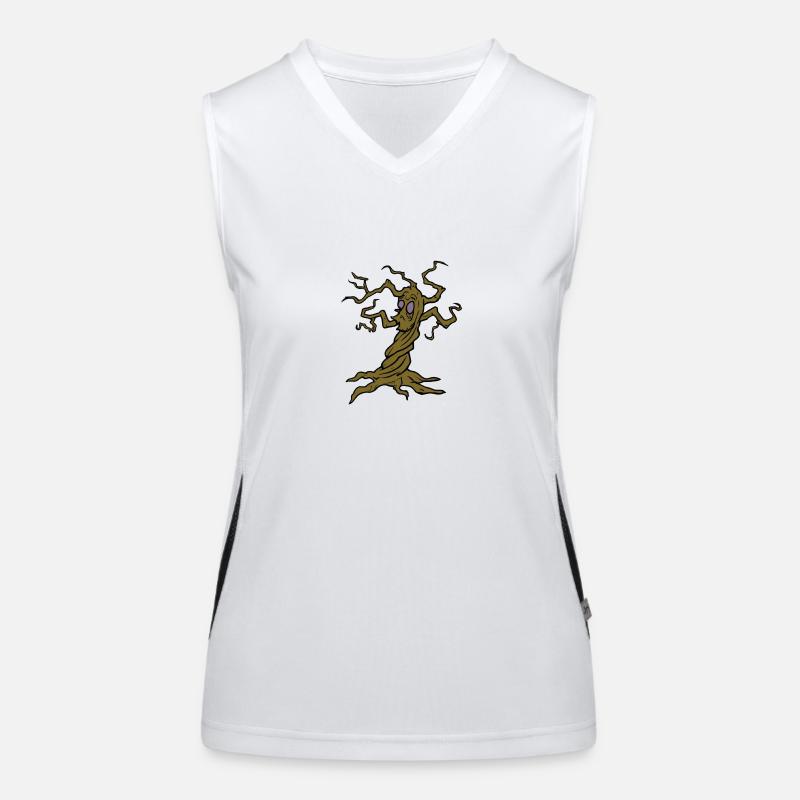 halloween-tree Women's Functional Contrast Tank Top