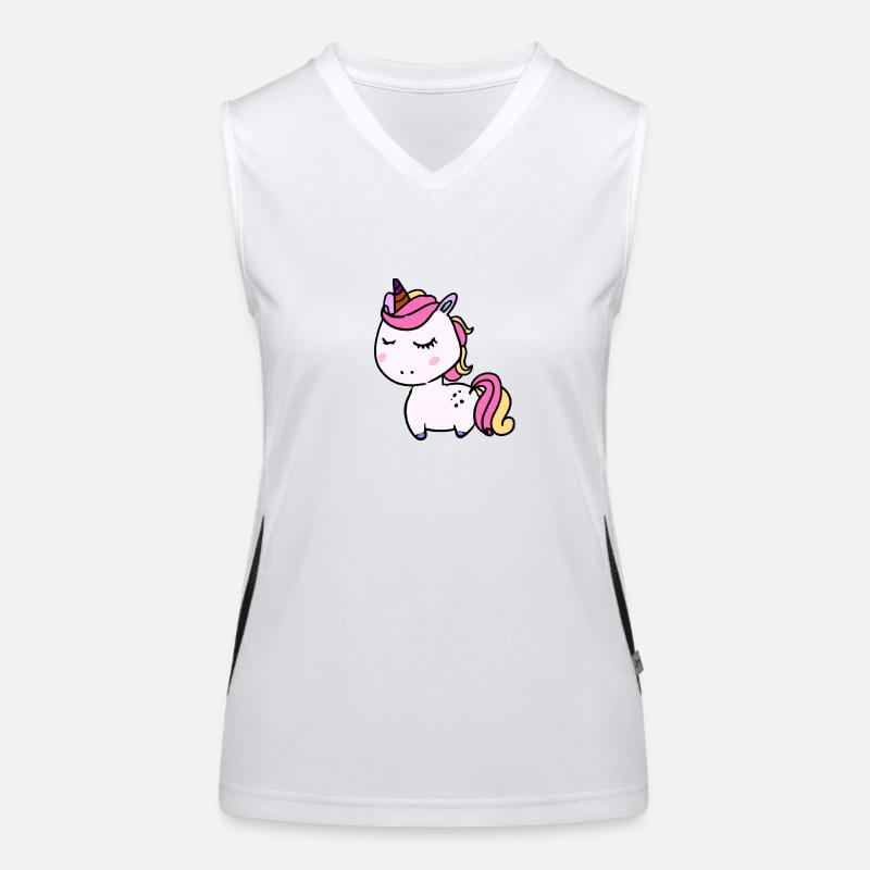 Einhorn Funktionelles Kontrast-Tank Top für Frauen