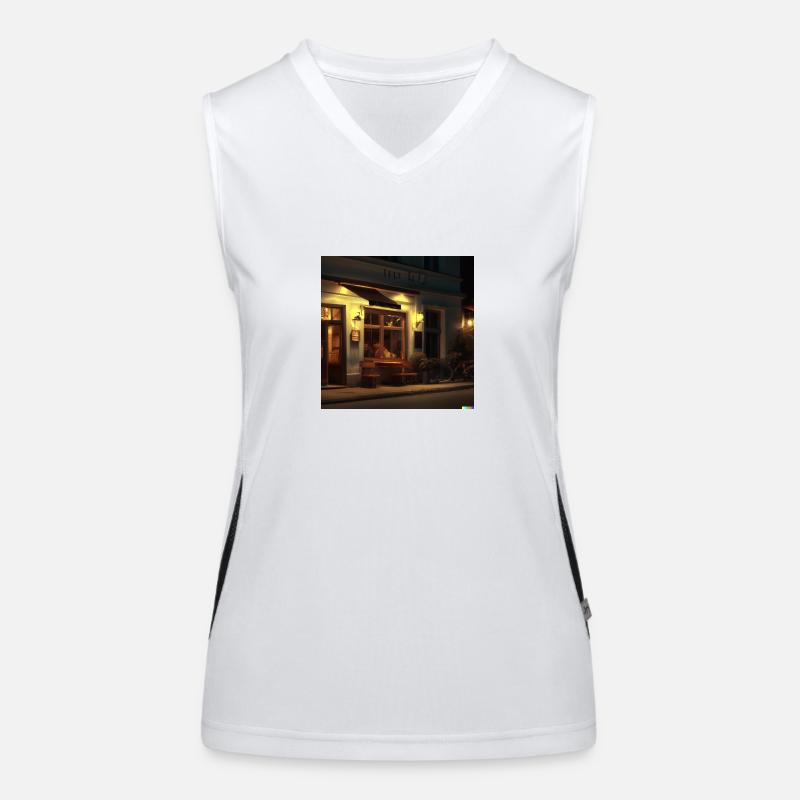 Gemüdliches Café Funktionelles Kontrast-Tank Top für Frauen