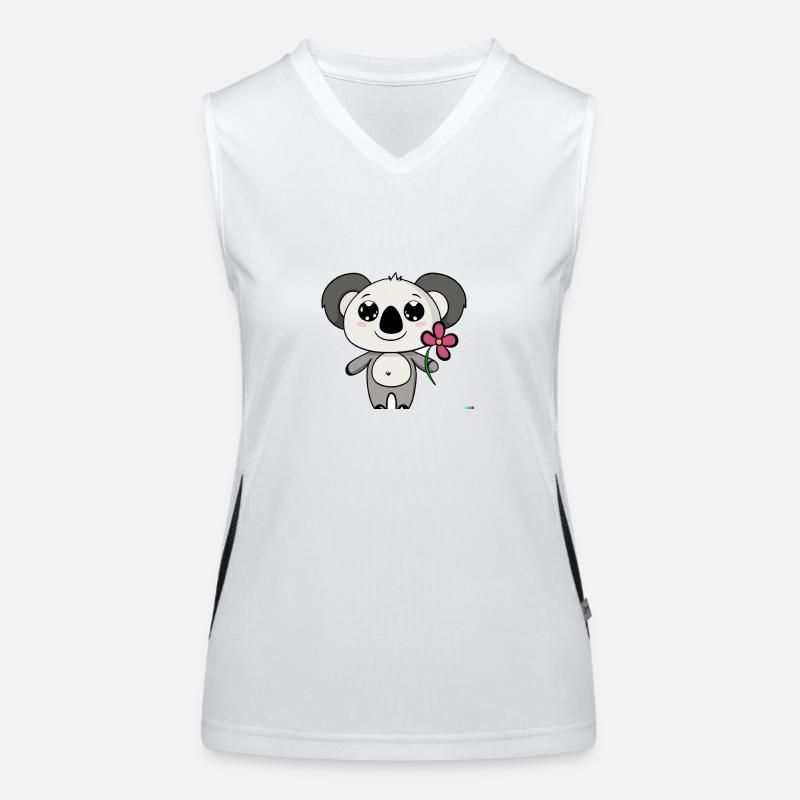 Cute cartoon panda Funktionelles Kontrast-Tank Top für Frauen