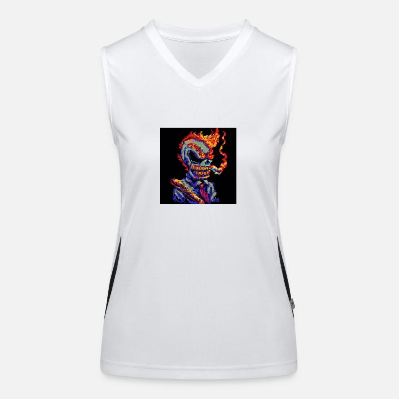 Bad Ass [Pixelkunst] Funktionelles Kontrast-Tank Top für Frauen
