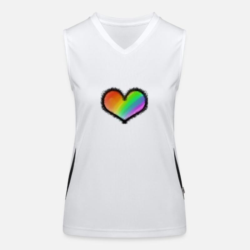 FIERTÉ AMOUR Débardeur respirant contrasté Femme