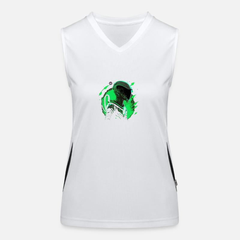 Space Alien Women's Functional Contrast Tank Top
