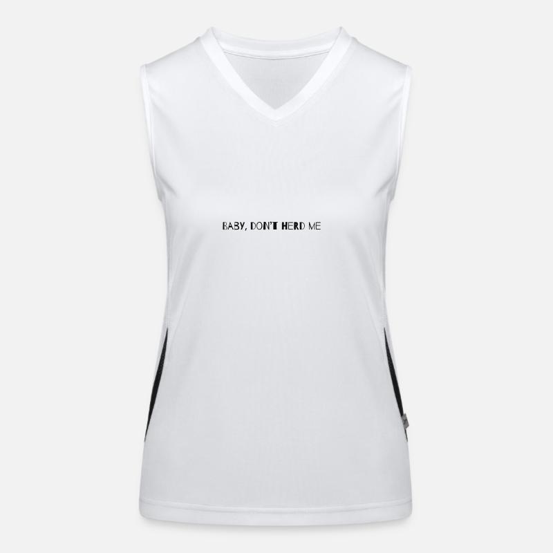 Bébé, ne m'écoute pas Débardeur respirant contrasté Femme