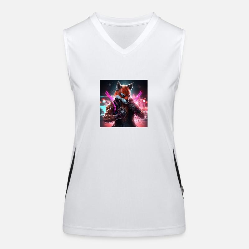 BOXEN FOX Funktionelles Kontrast-Tank Top für Frauen