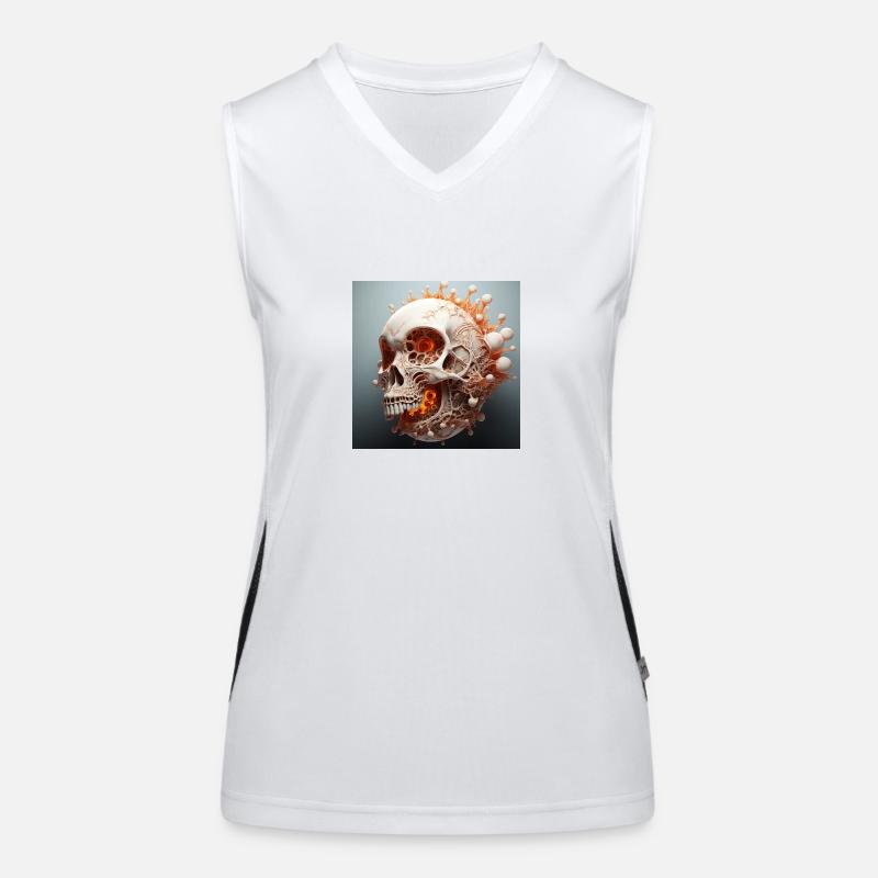 Fusion de Mandelbulb 3D Vector Sceleton Débardeur respirant contrasté Femme