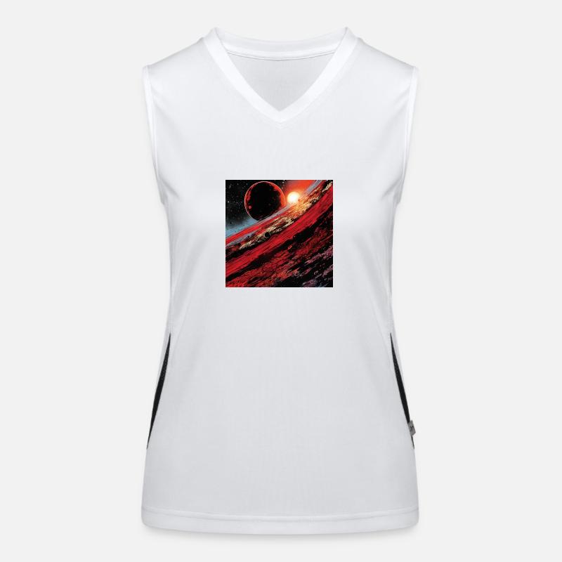 Space Mecha Heaven Débardeur respirant contrasté Femme