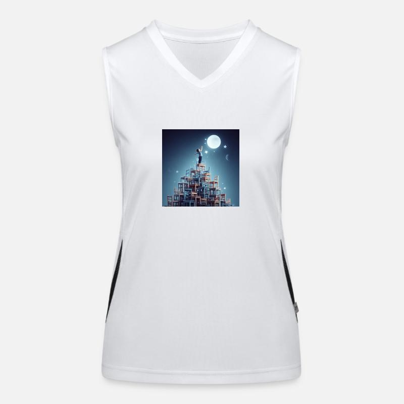 RêveLuneFashion Débardeur respirant contrasté Femme