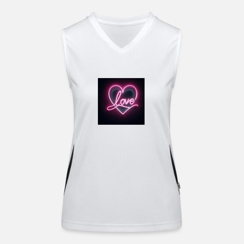 Neon Heart Women's Functional Contrast Tank Top