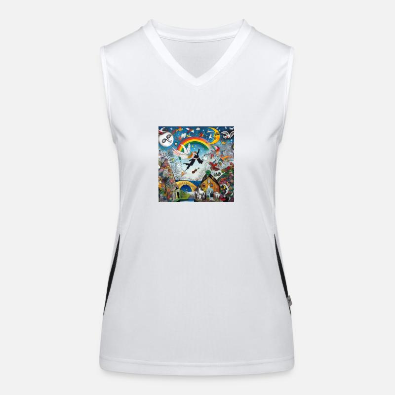 Patchwork Chagall Women's Functional Contrast Tank Top