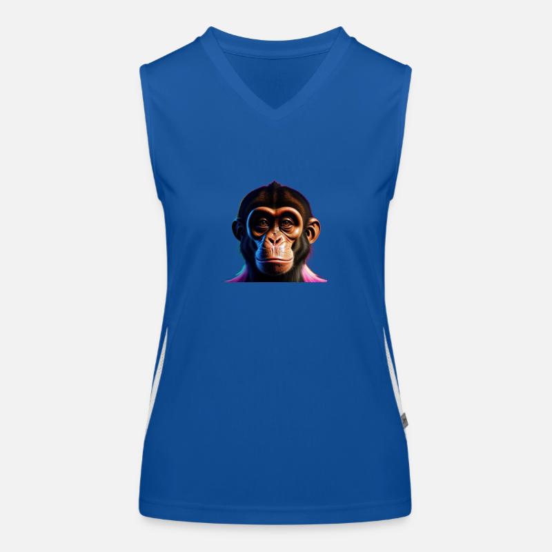 Singe coquin Débardeur respirant contrasté Femme